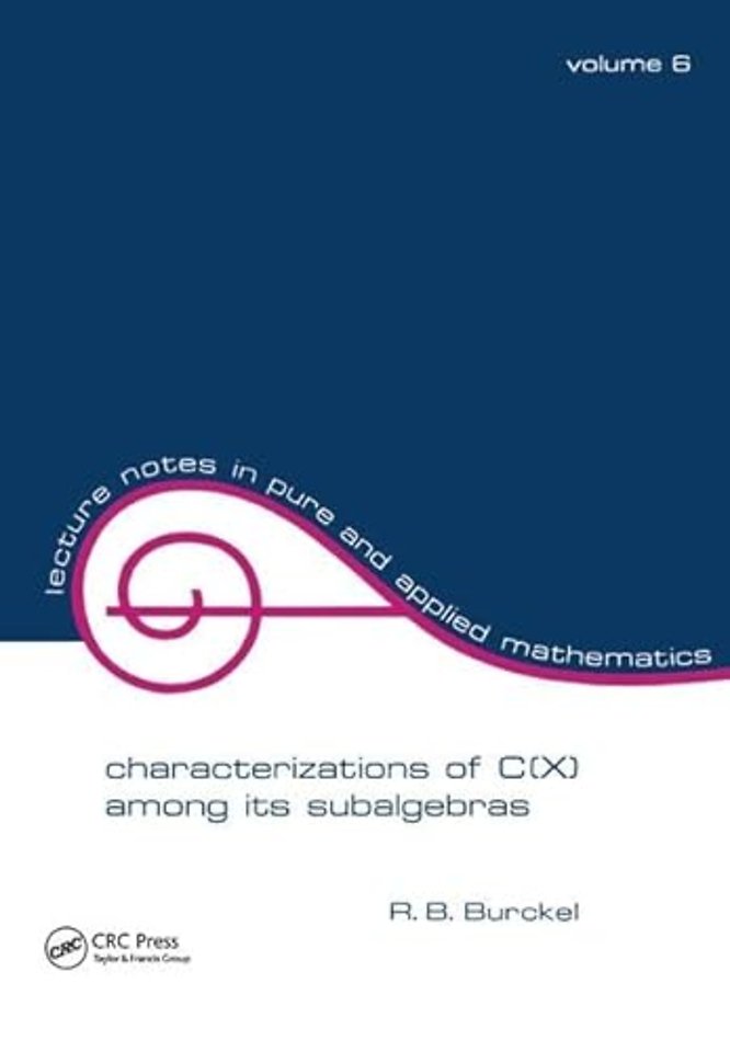 Characterization of C(x) among its Subalgebras