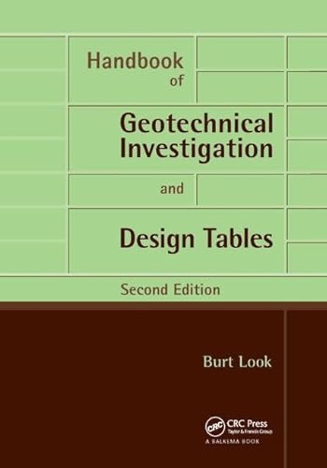 Handbook of Geotechnical Investigation and Design Tables