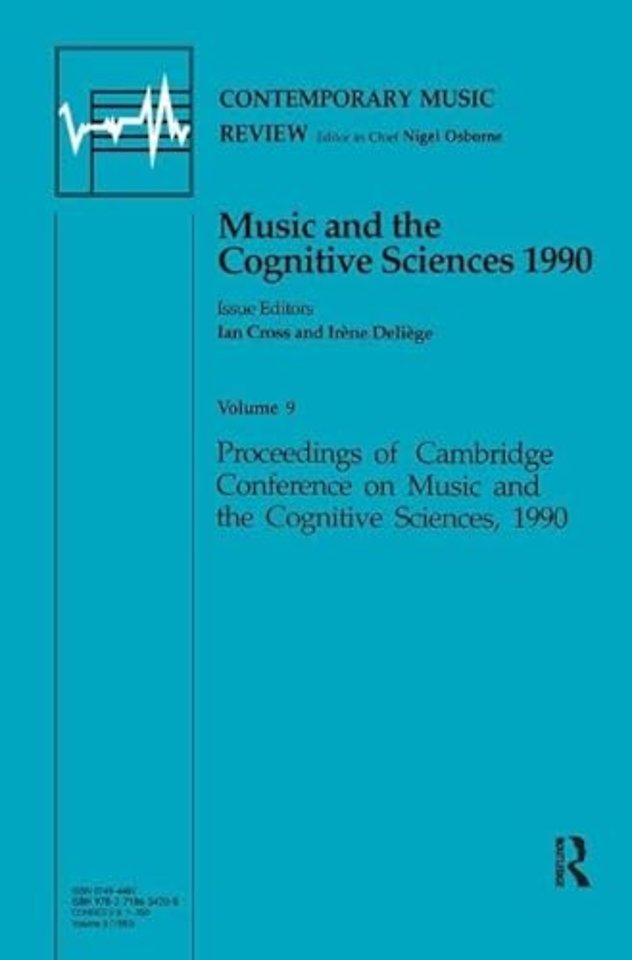 Music and the Cognitive Sciences 1990