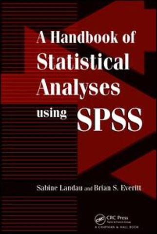 Handbook of Statistical Analyses Using SPSS