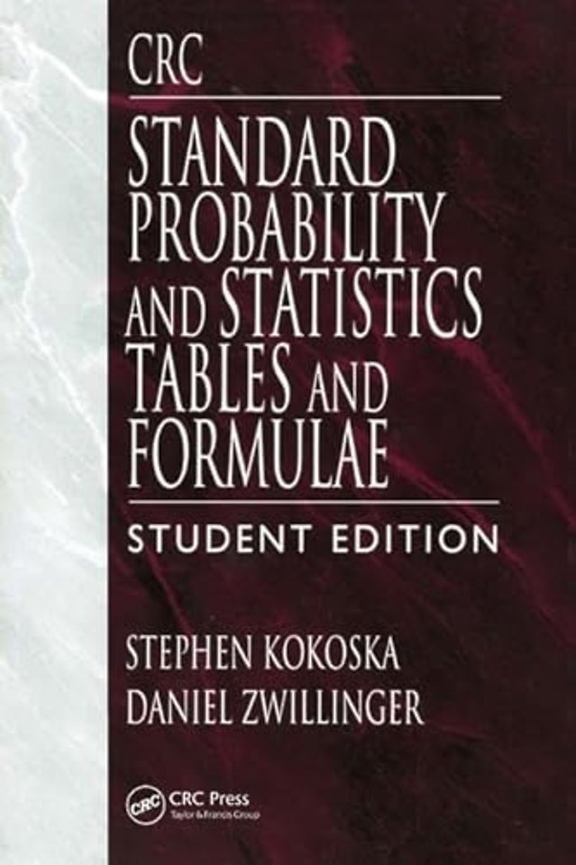 CRC Standard Probability and Statistics Tables and Formulae, Student Edition