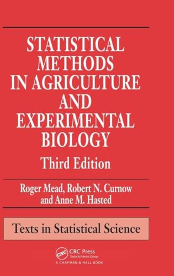 Statistical Methods in Agriculture and Experimental Biology