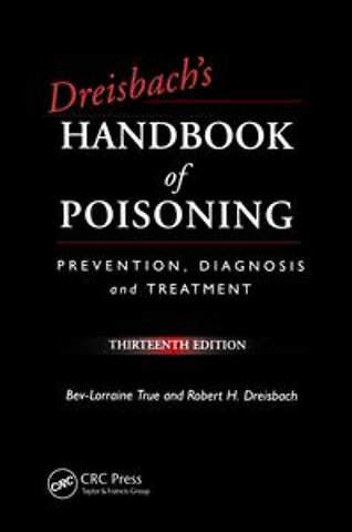 Dreisbach's Handbook of Poisoning