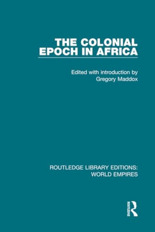 Colonial Epoch in Africa