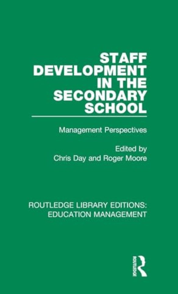 Staff Development in the Secondary School