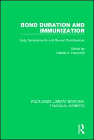 Bond Duration and Immunization