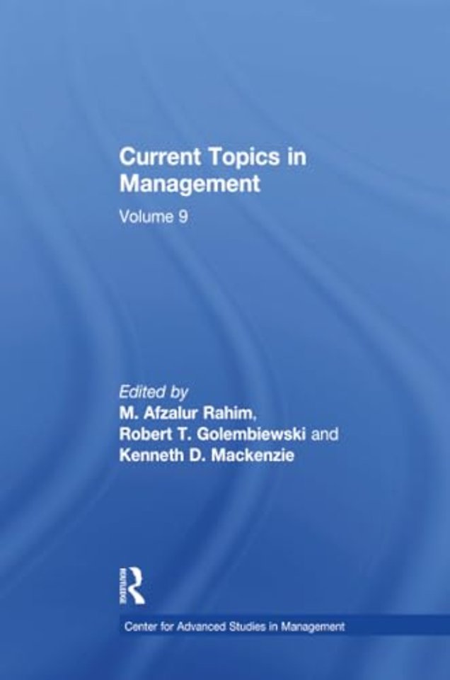 Current Topics in Management