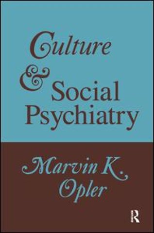 Culture and Social Psychiatry