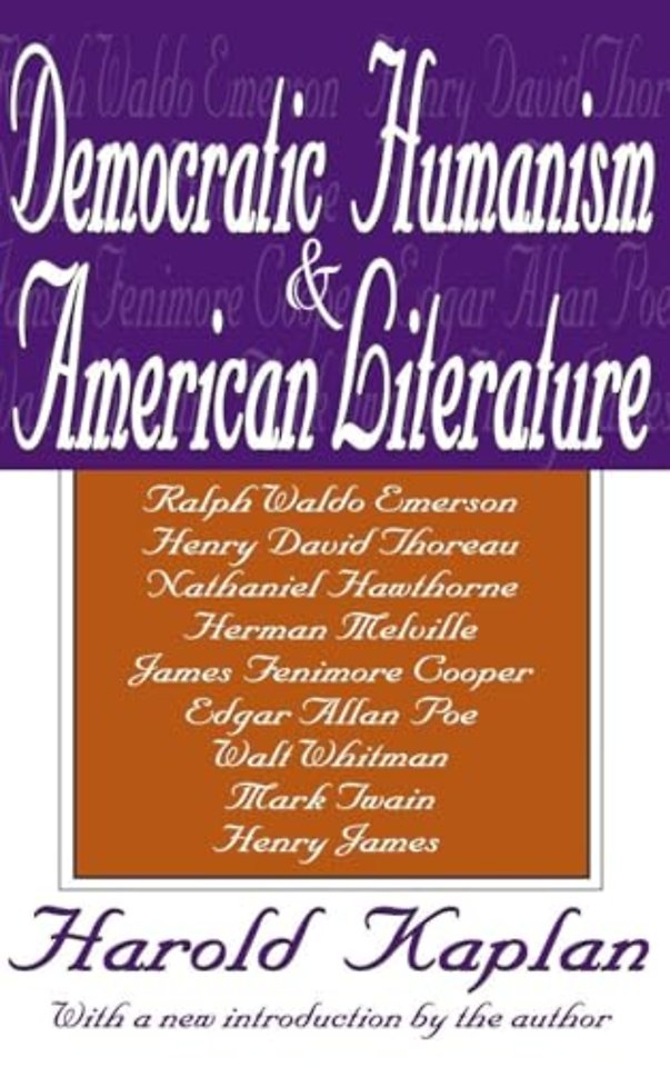 Democratic Humanism and American Literature