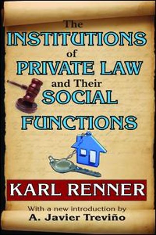 Institutions of Private Law and Their Social Functions