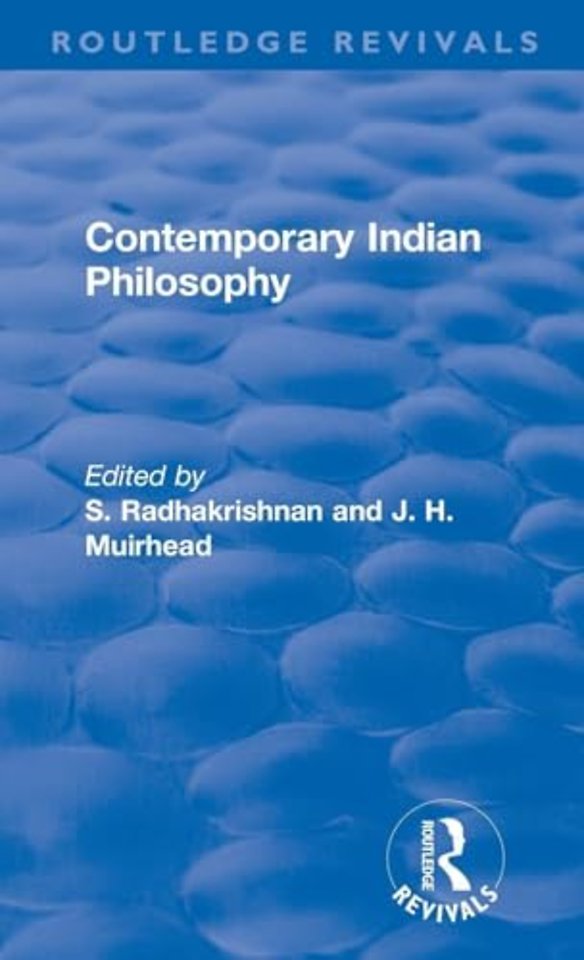 Revival: Contemporary Indian Philosophy (1936)