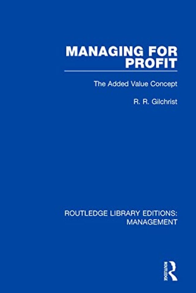 Managing for Profit