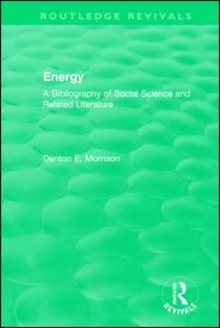Routledge Revivals: Energy (1975)
