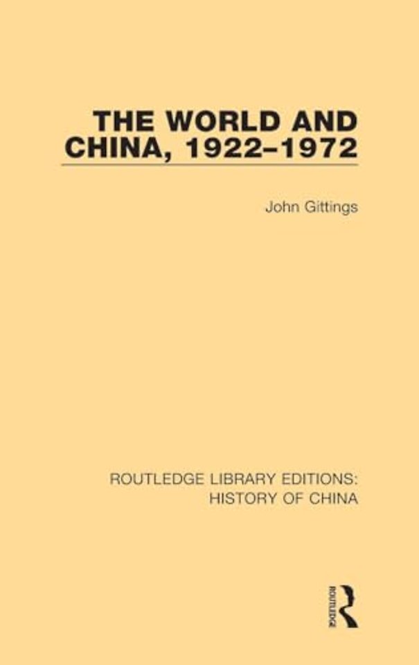 World and China, 1922-1972