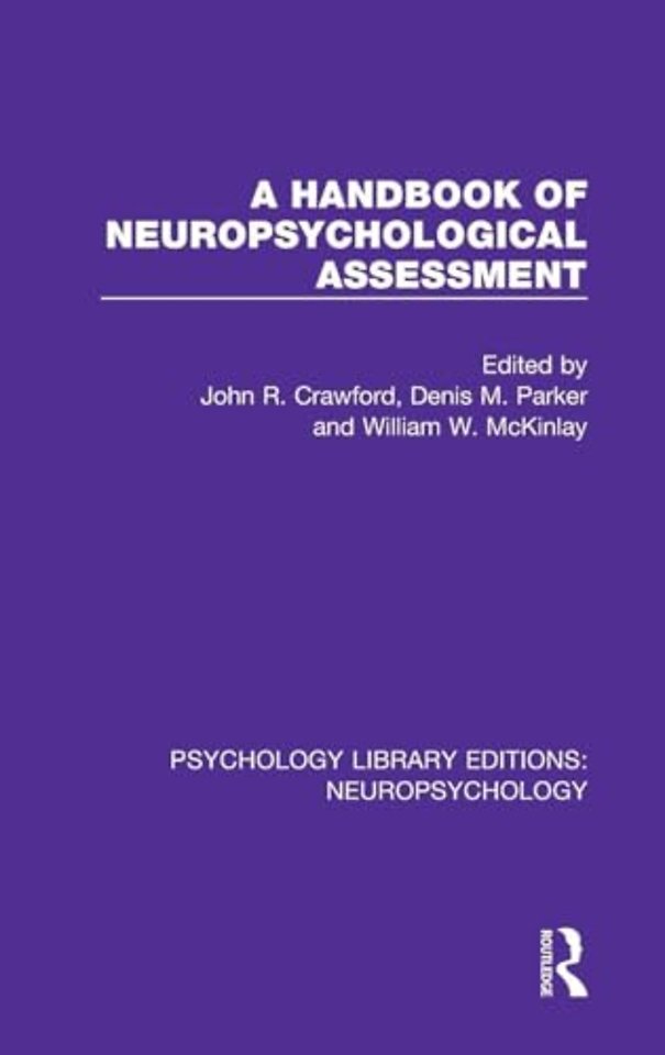 Handbook of Neuropsychological Assessment