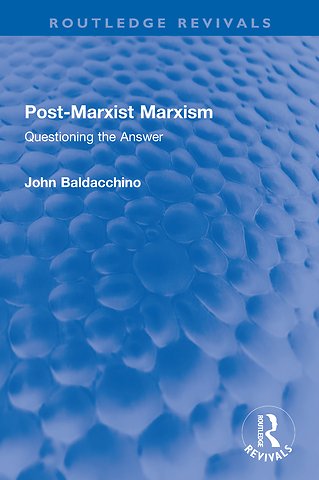 Post-Marxist Marxism