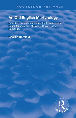 Old English Martyrology (1900)