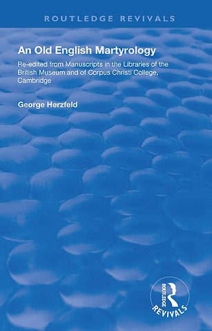 Old English Martyrology (1900)