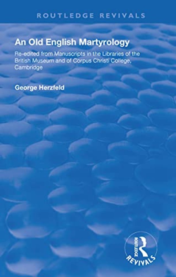 Old English Martyrology (1900)