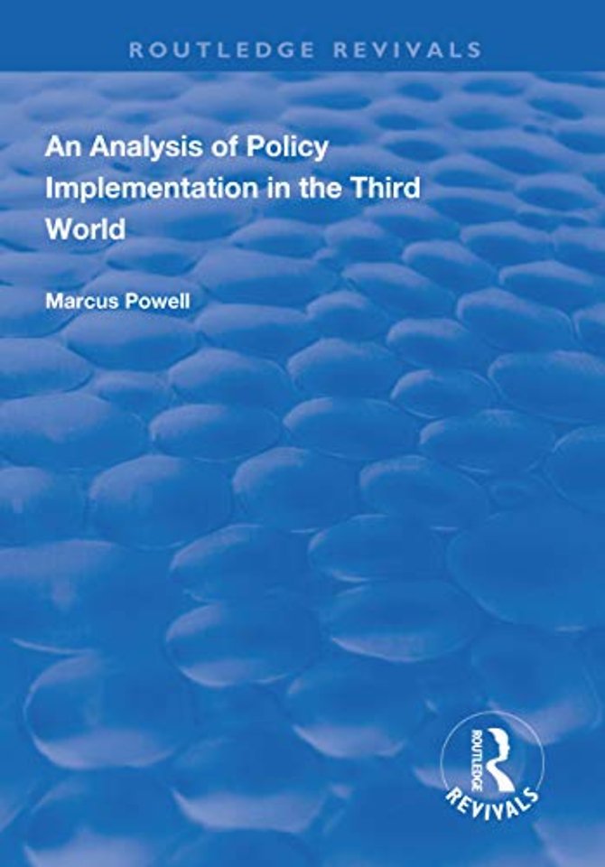 Analysis of Policy Implementation in the Third World