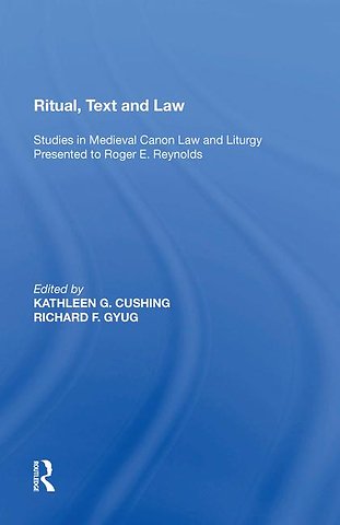 Ritual, Text and Law