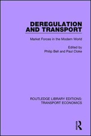 Deregulation and Transport