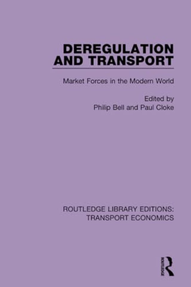 Deregulation and Transport