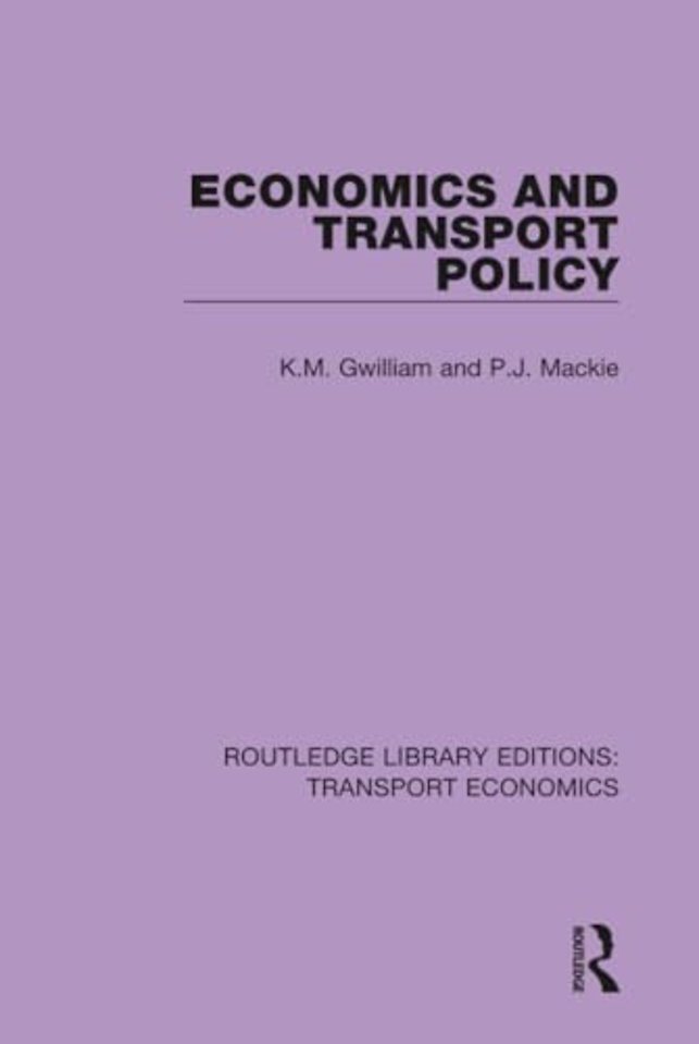 Economics and Transport Policy