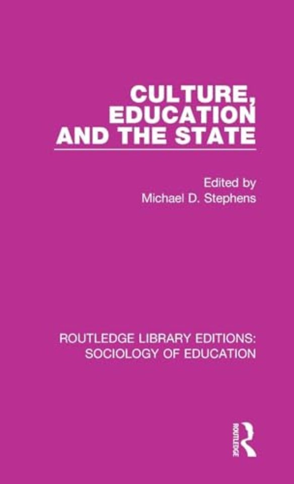 Culture, Education and the State