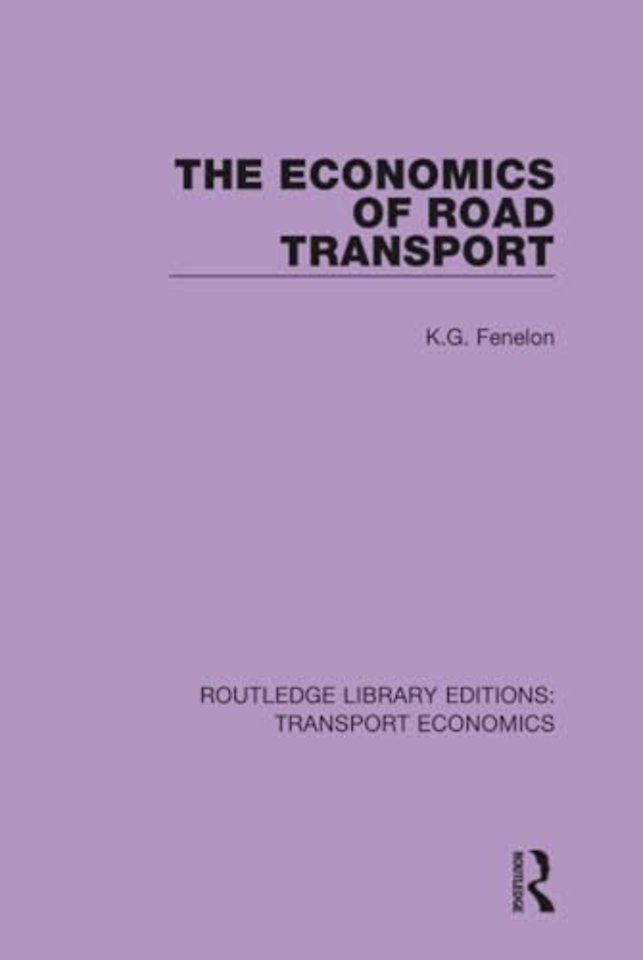 Economics of Road Transport