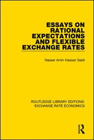 Essays on Rational Expectations and Flexible Exchange Rates
