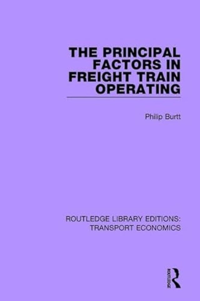 Principal Factors in Freight Train Operating