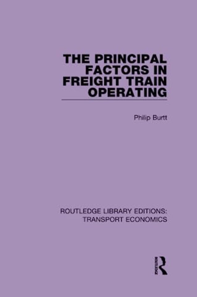 Principal Factors in Freight Train Operating