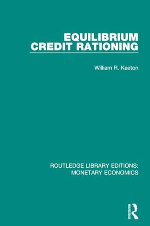 Equilibrium Credit Rationing