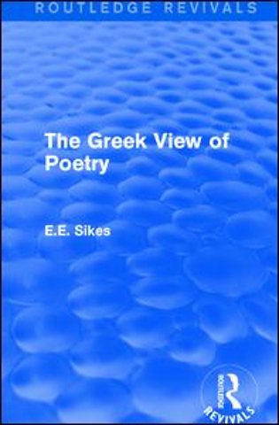 Greek View of Poetry