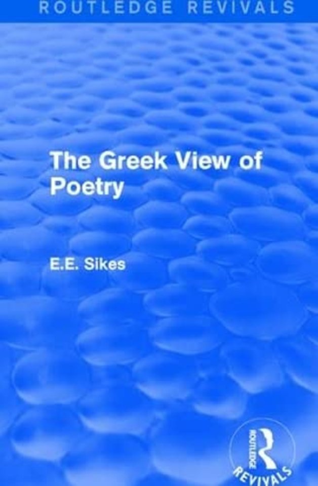 Greek View of Poetry