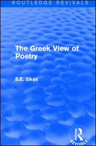 Greek View of Poetry