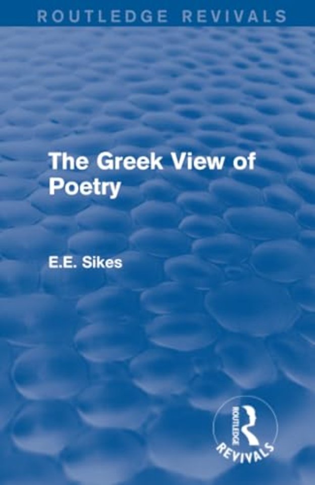 Greek View of Poetry