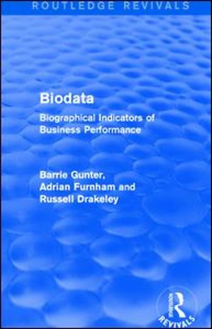 Biodata (Routledge Revivals)