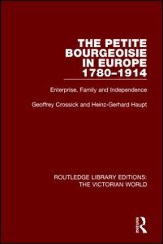 Petite Bourgeoisie in Europe 1780-1914