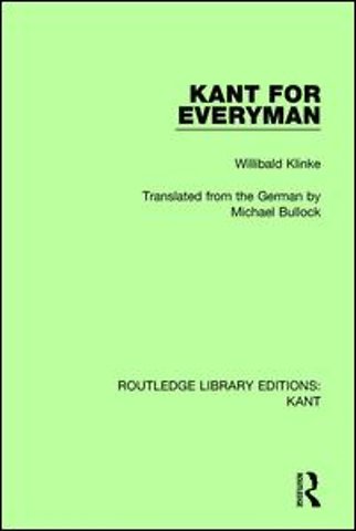 Kant for Everyman