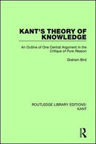 Kant's Theory of Knowledge