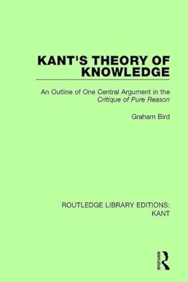 Kant's Theory of Knowledge