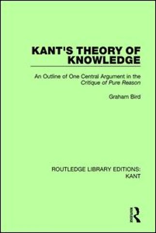 Kant's Theory of Knowledge