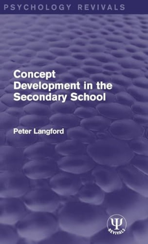 Concept Development in the Secondary School