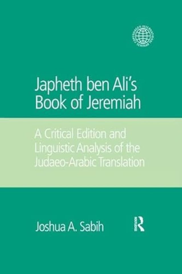 Japheth ben Ali's Book of Jeremiah