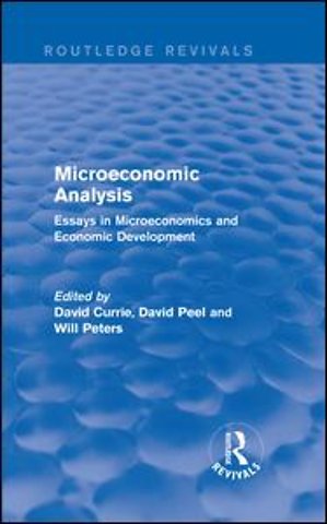 Microeconomic Analysis (Routledge Revivals)