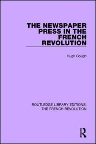 Newspaper Press in the French Revolution