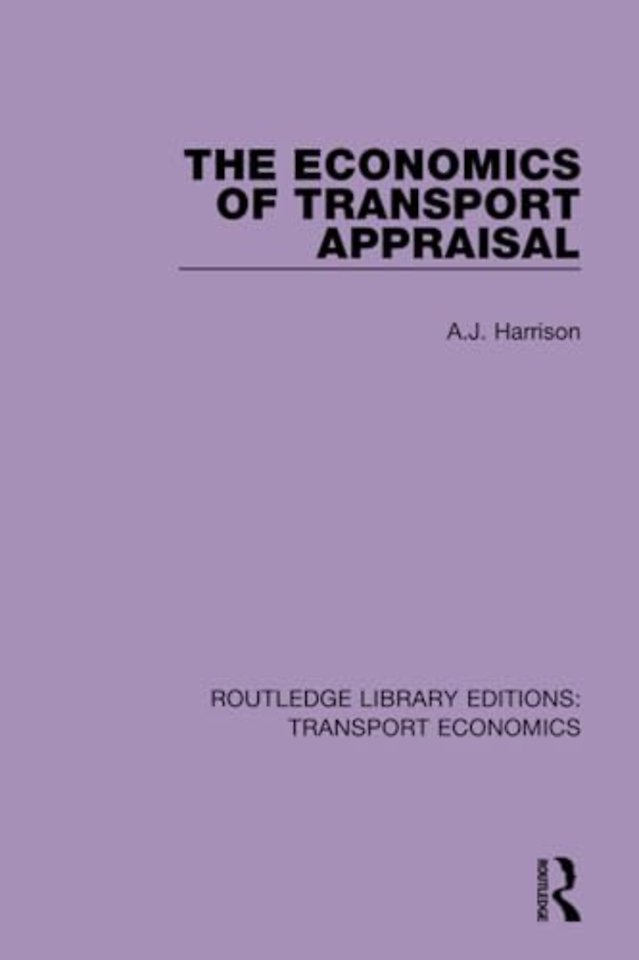 Economics of Transport Appraisal