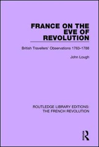 France on the Eve of Revolution